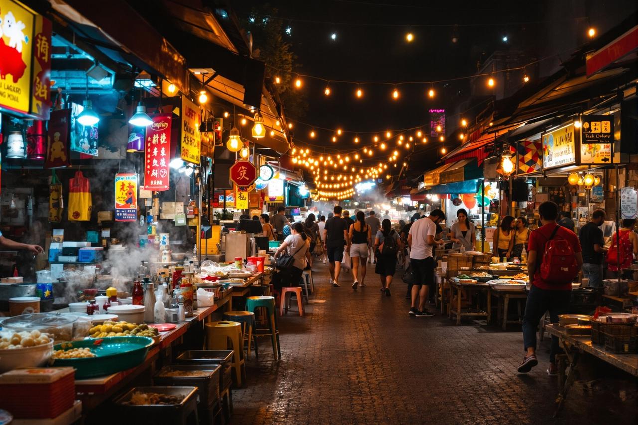 清迈夜市：味蕾的狂欢